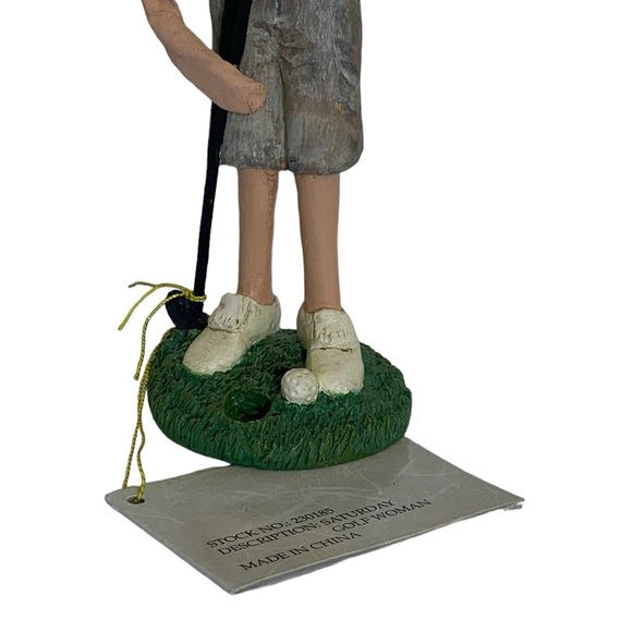 Vintage House of Lloyd Saturday Golf Woman Figurine Sculpture Weekday Women 8 in - Picture 7 of 16
